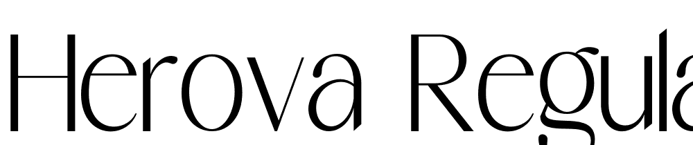 Herova-Regular font family download free