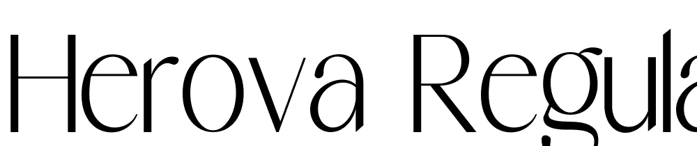 Herova-Regular font family download free