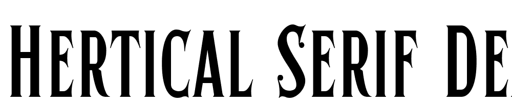 Hertical-Serif-Demo font family download free