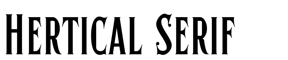 Hertical Serif font family download free