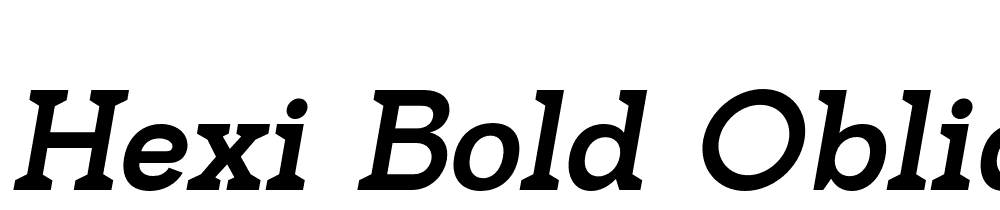 Hexi-Bold-Oblique font family download free