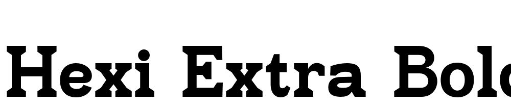 Hexi-Extra-Bold font family download free