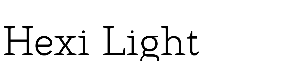 Hexi-Light font family download free