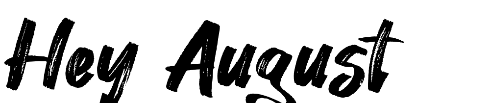 Hey August font family download free