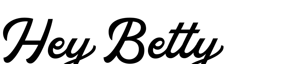 Hey Betty font family download free