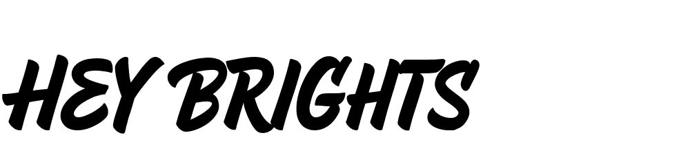 Hey Brights font family download free