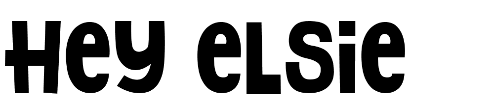 hey-elsie font family download free