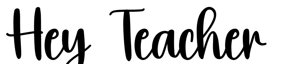 Hey Teacher font family download free