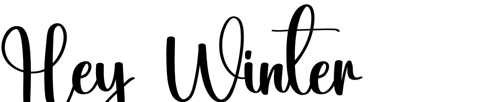 Hey-Winter font family download free