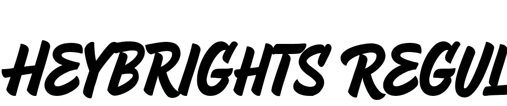 HeyBrights-Regular font family download free