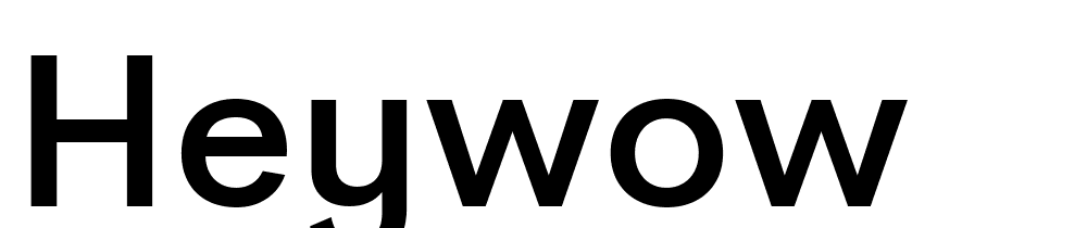 heywow font family download free