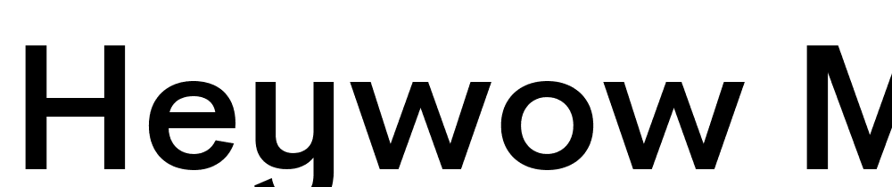 HeyWow-Medium font family download free