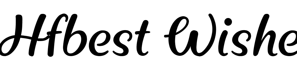 HFBest Wishes font family download free