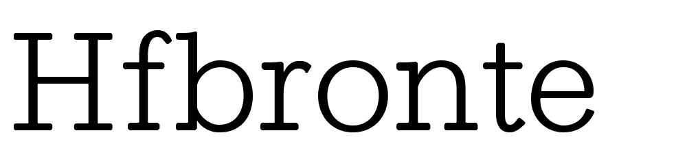 hfbronte font family download free