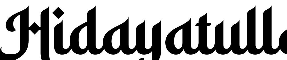 Hidayatullah font family download free