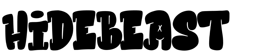 Hidebeast-Blocky-Demo font family download free