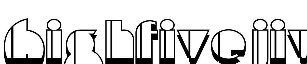 HighFiveJiveNF font family download free
