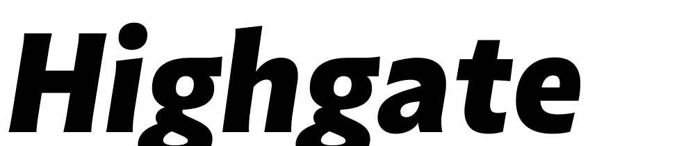 Highgate font family download free