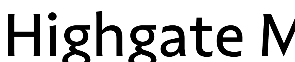 Highgate-Medium font family download free