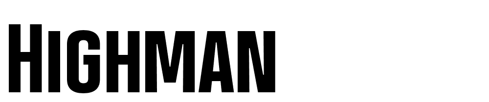 highman font family download free