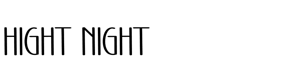 hight-night font family download free