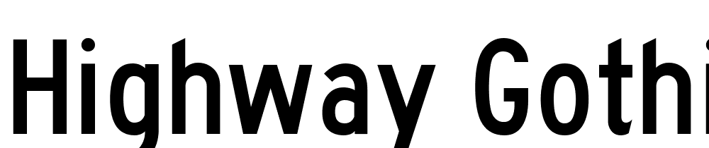 highway-gothic font family download free