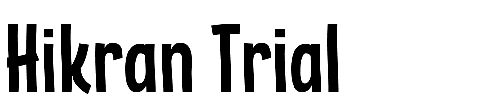 hikran-trial font family download free