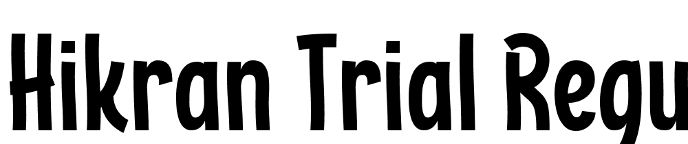 HIKRAN-trial-Regular font family download free