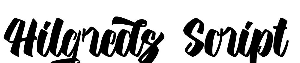 Hilgreds-Script font family download free