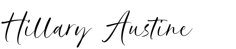 hillary-austine font family download free