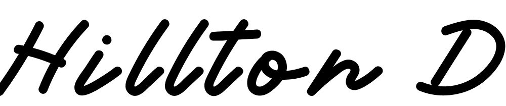 Hillton  DEMO FONT Script font family download free