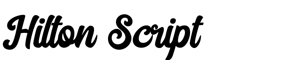 Hilton Script font family download free