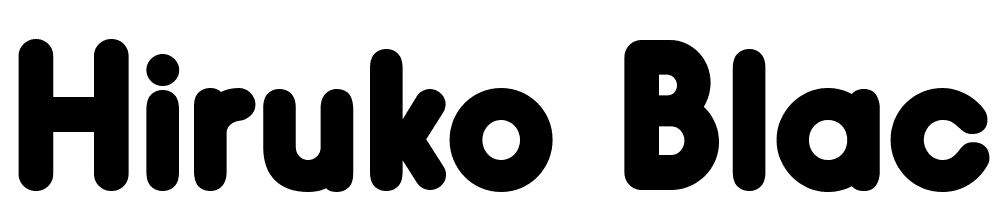 Hiruko-Black-Alternate font family download free