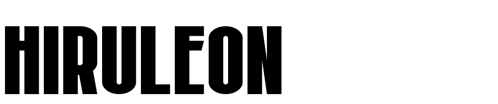 Hiruleon font family download free