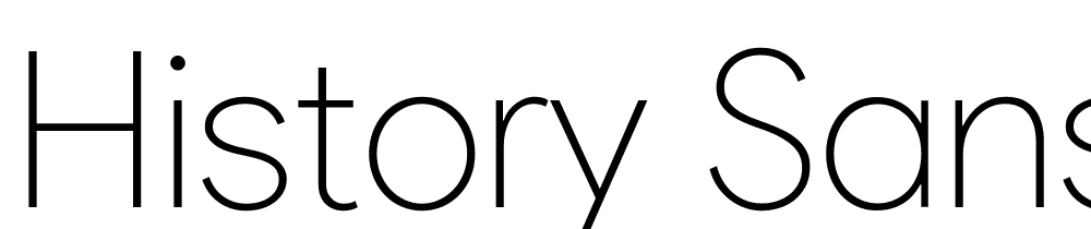 History-Sans-Pro-Thin font family download free