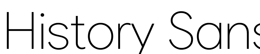 History-Sans-Thin font family download free