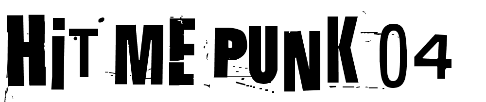 Hit-me-punk-04 font family download free