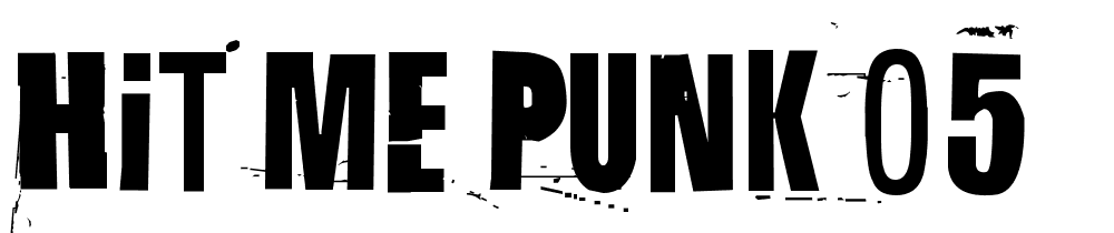 Hit-me-punk-05 font family download free