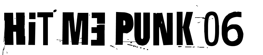 Hit-me-punk-06 font family download free