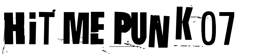 Hit-me-punk-07 font family download free