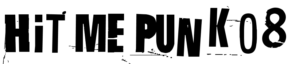 Hit-me-punk-08 font family download free