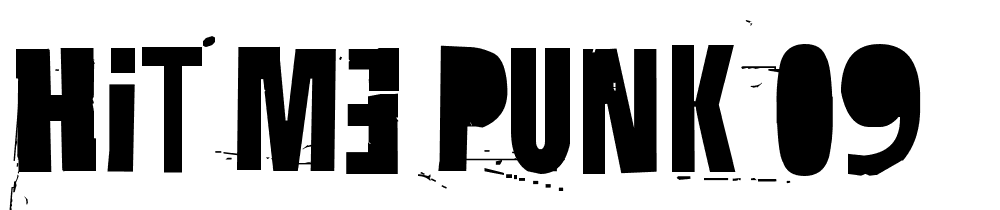 Hit-me-punk-09 font family download free