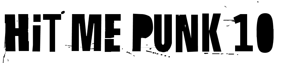 Hit-me-punk-10 font family download free