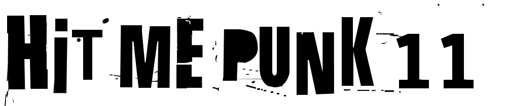 Hit-me-punk-11 font family download free