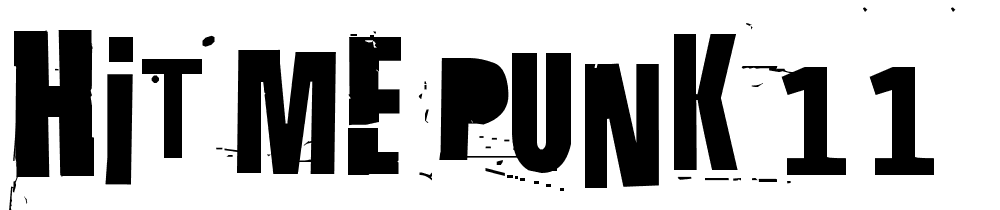 Hit-me-punk-11 font family download free