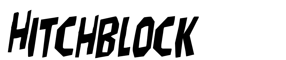 hitchblock font family download free