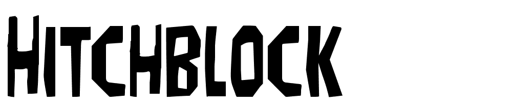 Hitchblock font family download free