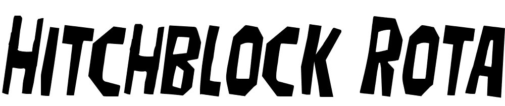 Hitchblock-Rotated-2 font family download free