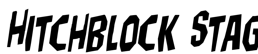 Hitchblock-Staggered-Rotalic font family download free