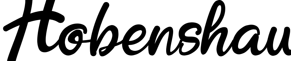 Hobenshaw font family download free